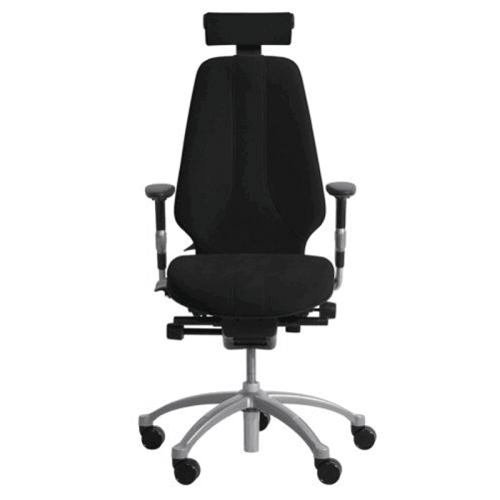 Logic 400 XL kontorsstol, tyg: select, svart, metall: silvergrå,   inkl. neckrest, armsuport 8E
