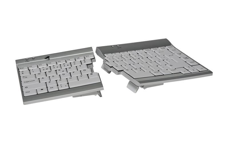 OBS !!!  Utgått.  Oyster Keyboard, delbart, silver, Sverige/Finland