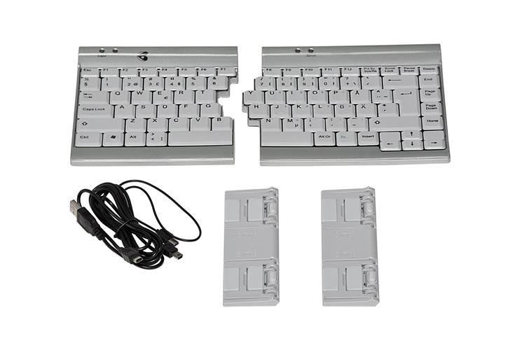 Utgått.....  Oyster Keyboard, delbart, silver, Sverige/Finland