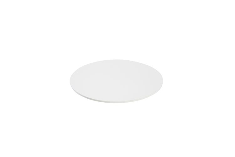 Table top Ø-600 mm.  vit / vit kant P4