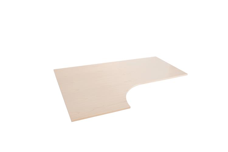 L-Shaped Left Table top Birch