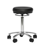 Activ Air stol, Ø=300 mm. löstagbar sits, tyg: konstläder svart,  metall: svart.