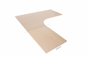 T-skiva 800x600 Beech fanér P1