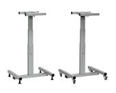 Electrical table LILLAN 1pillar  Silver 550mm stroke