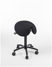 Flex-sadel stol, tyg: textil, svart.  metall: svart.